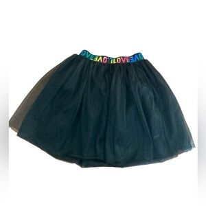 Girls Love black tutu skirt size medium costume dance fun colorful dress up